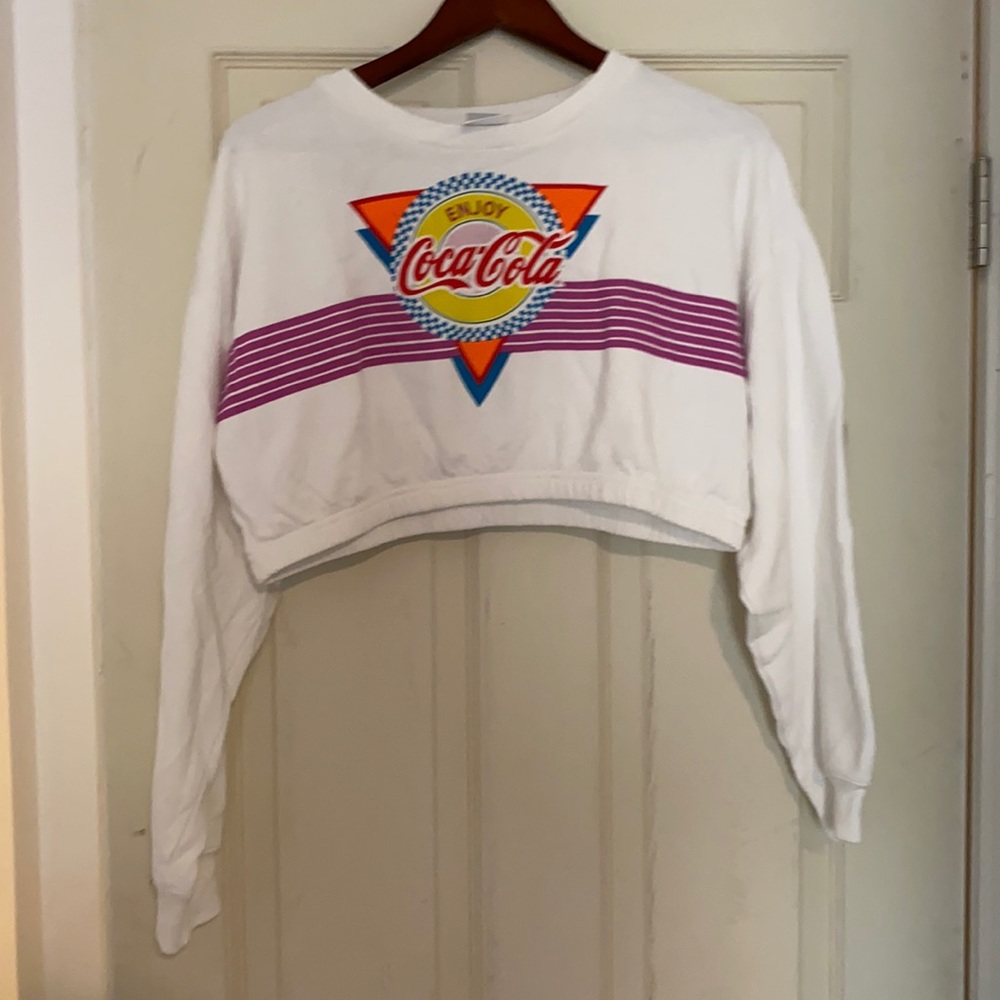 Cropped Coca Cola sweatshirt